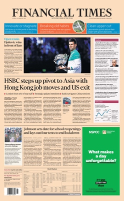 Get Up-To-Date with the Financial Times: 4 Week Trial Subscription